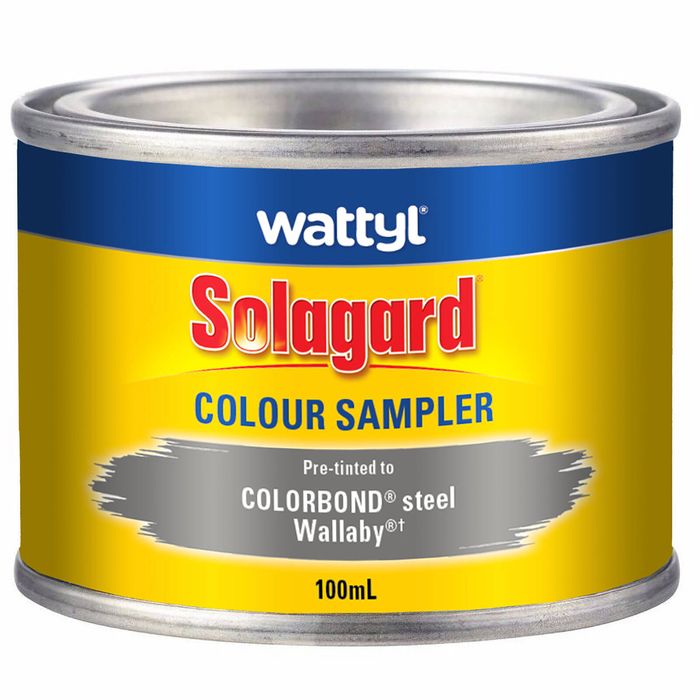 Wattyl 100ml Wallaby Low Sheen Pre-tinted Solagard Colour Sampler