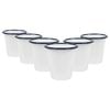 Argon Tableware White Enamel Tumblers - 300ml - Pack of 6