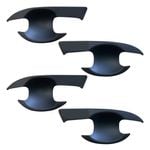 Door Handles Bowl Inserts Cover for Mitsubishi Triton 2015-2024 Matt Black protector