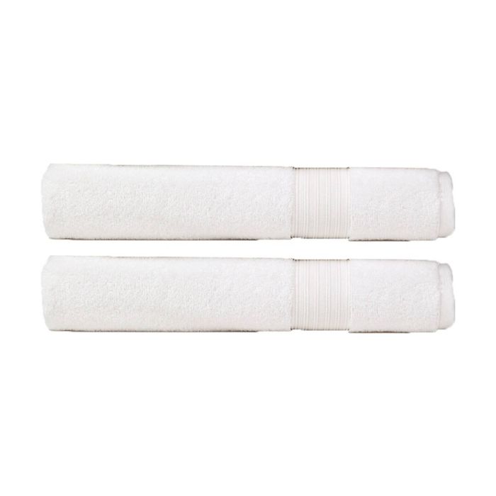 2PK Christy Sovereign Combed Cotton Bath Towel 650GSM Plush Soft White King