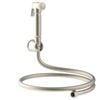 evekare 1.2m Brushed Nickel PVC Bidet Spray with Holder