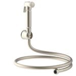 evekare 1.2m Brushed Nickel PVC Bidet Spray with Holder