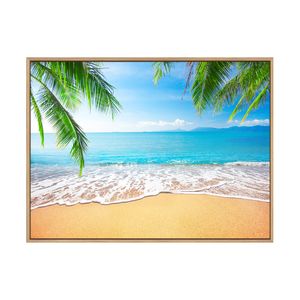 Artey | Island Dream - Framed Canvas - Natural Frame - 90 x 120cm