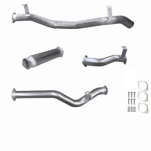 Ignite Exhausts Dpf Back For Toyota Landcruiser 79 Series V8 S/cab 3" With Hotdog Raw Aluminised Steel