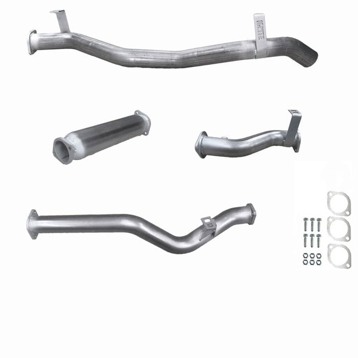 Ignite Exhausts Dpf Back For Toyota Landcruiser 79 Series V8 S/cab 3" With Hotdog Raw Aluminised Steel