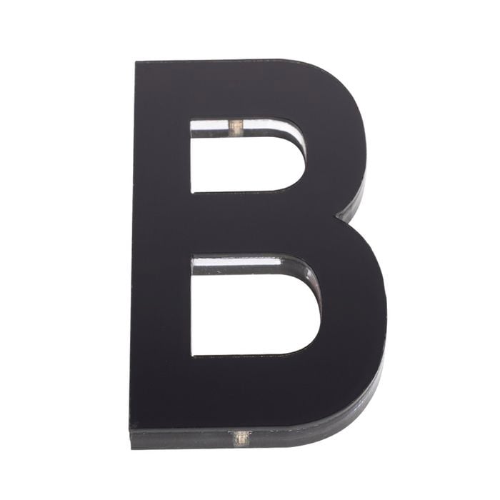 Sandleford 120mm Black Ultra Acrylic House Letter B