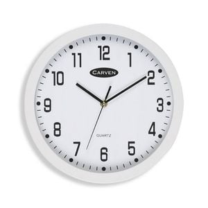 Carven 30cm Round White Wall Clock