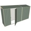 Build-a-Shed 0.8 x 3.7 x 2m Skillion Single Hinged Side Door Shed - Green