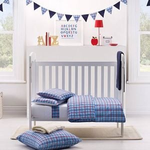 Gypsy Kids 6 Pce Cot in a Box - Checked
