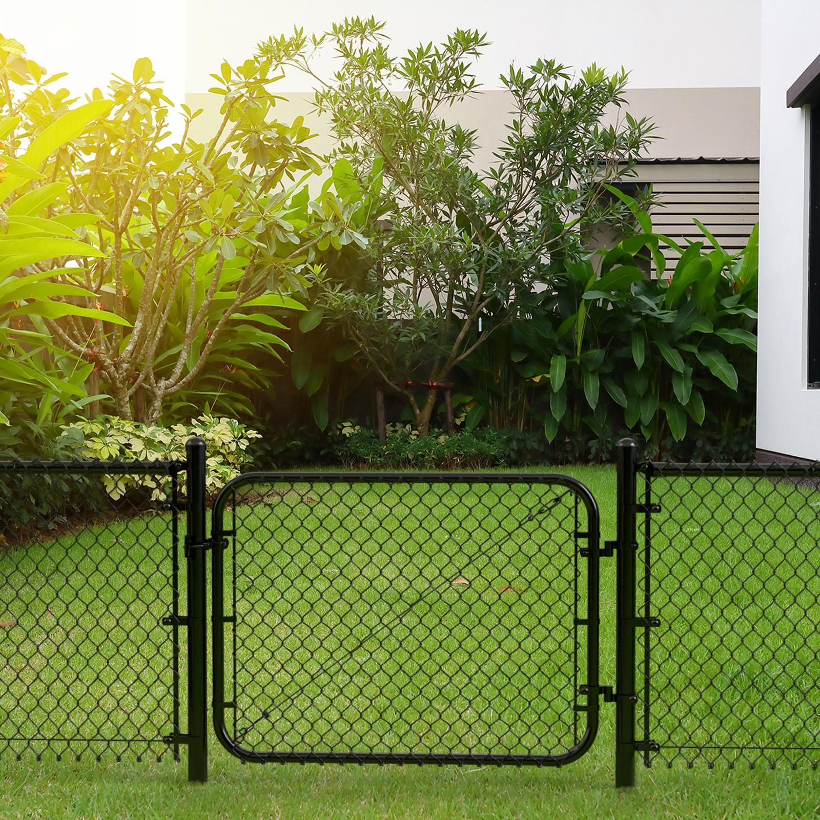 Black chain link fence cost discount
