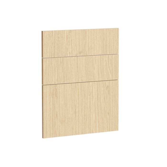 Kaboodle 600mm Honey Oak Modern 3 Drawer Panels