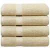 LINENOVA 4PCS 100% Cotton Extra Large Soft Bath Towels Sheets Set - Sand