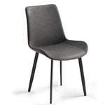 Eureka Milo DC14 Dining Side Chairs Set of 2 Gray