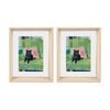 2PK Gibson Gifts Natural Ash Photo Frame 5x7 Home Decor Frames Rectangular