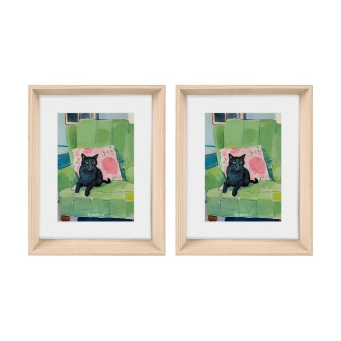 2PK Gibson Gifts Natural Ash Photo Frame 5x7 Home Decor Frames Rectangular