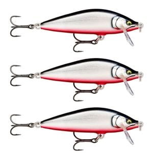 3x Rapala 7.5cm Countdown Sink Hardbody Balsa Fishing Lures - Gilded Red Belly
