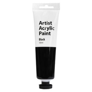 Boyle 100ml Black Artist Acrylic Paint