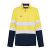 Green Hip Long Sleeve HiVis Reflective Shirt Yellow/Blue Size 22