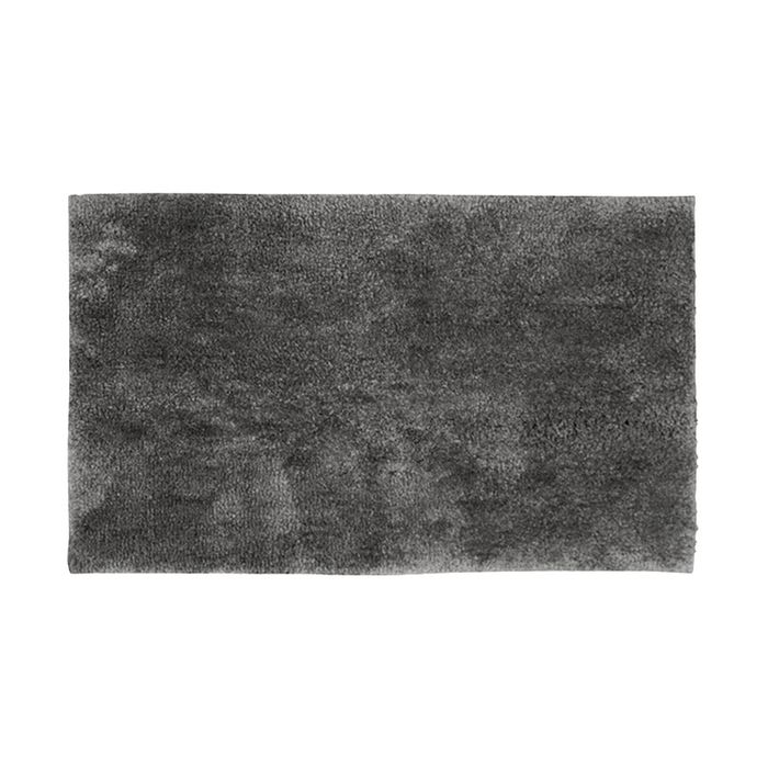 Bambury Microplush Large Bath Mat 50 x 80cm Pewter Woven Raised Pile