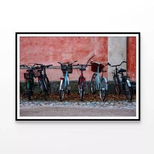Parked Vintage Helsinki Bicycle  Print 100% Australian Made 90x60cm  (Poster)