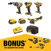 DeWALT 18V/54V XR Mixed Voltage 4 Piece Combo Kit - 5.0Ah/6.0Ah DCZ407P1T1-XE