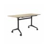 Olg Modulus Flip Table Full Black Frame New Oak Ravine Top L1600mm X W600mm