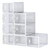 Ufurniture 12PCS Large Plastic Shoe Boxes Aromatic Stackable