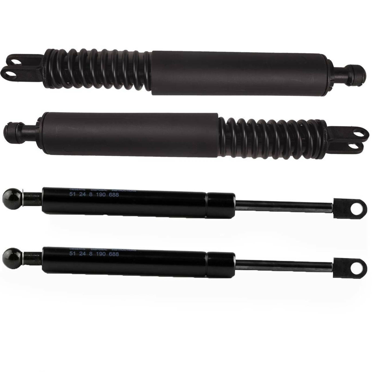 YOU-S Genuine Gas Struts For BMW 5 Series E39 Saloon Tailgate - Set Of 2, 51248222913