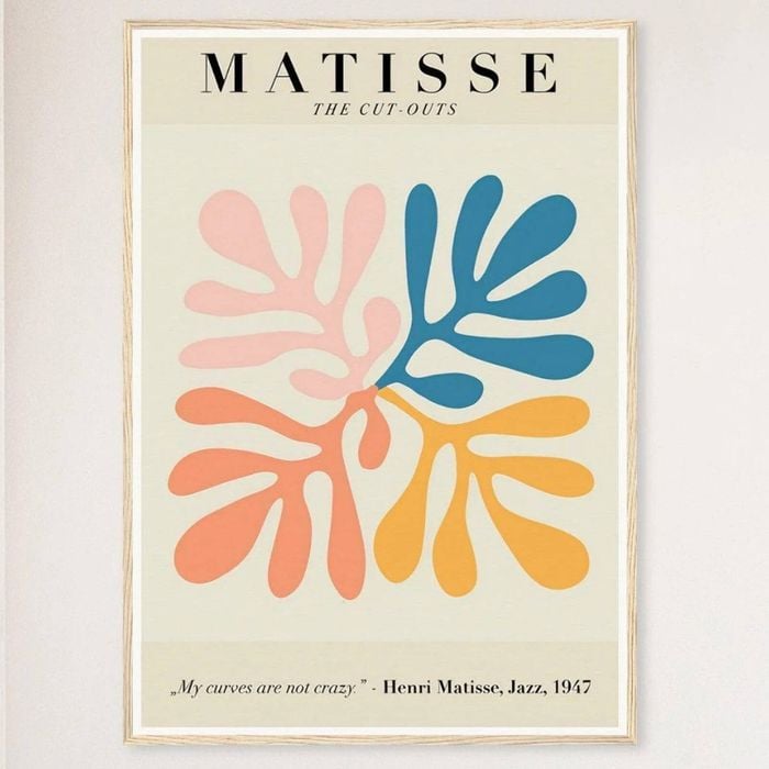 Galrie Henri Matisse Jazz CutOuts Modernist Art Print (1947) for Home Decor, Wood Frame, A0 84 x 119cm (33 x 47inch)