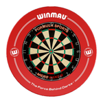 Formula Sports Micro Band 3 Dart Board And Winmau Printed Red Dartboard Surround Set