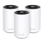 TP-Link Deco XE75 Pro(3-pack) AXE5400 Tri-Band Mesh Wi-Fi 6E System, 574 Mbps at 2.4 GHz + 2402 Mbps at 5 GHz + 2402 Mbps at 6 G