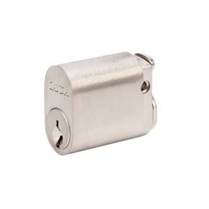 ZANDA 31.2mm Brushed Nickel Oval Cylinder 6 Pin
