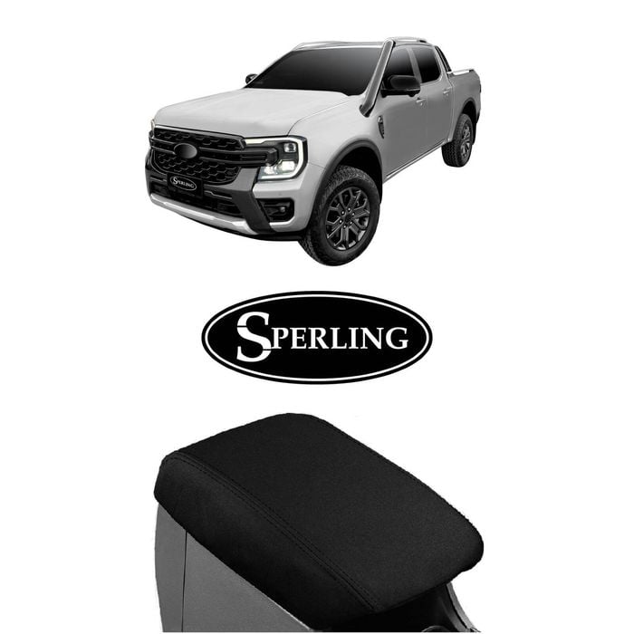 For Ford Everest 2015-2022 Sperling Custom Black Canvas Car Centre Console Cover One Size