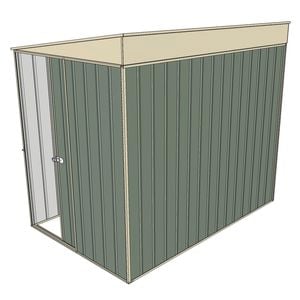 Build-a-Shed 1.5 x 2.3 x 2m Skillion Shed without Side Doors - Green