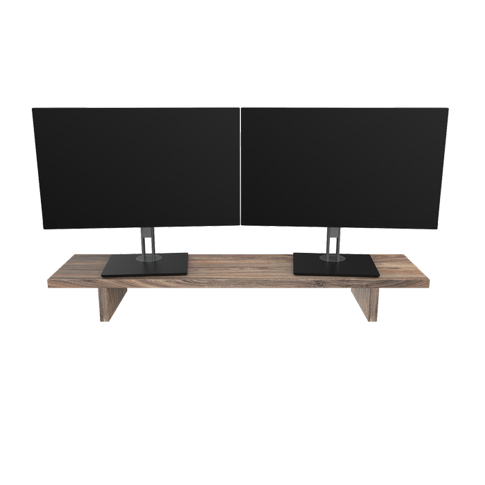 Desky Monitor Stand - Natural Walnut Melamine