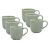 6pk Ecology Element 360ml Stoneware Mug W/ Handle Round - Dew