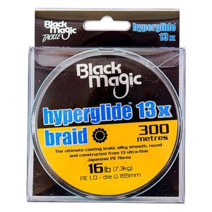 Black Magic Hyperglide 13x Braid Fishing Line 16lb 300m
