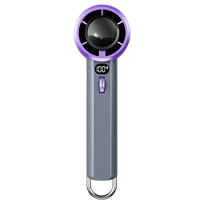 Catzon Portable Handheld Fan with 1-100 Adjustable Speed-Grey