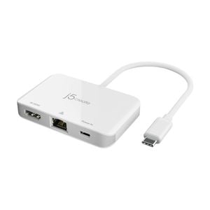 J5create Usb-c To 4k Hdmi Ethernet Display Extender Adapter 100w