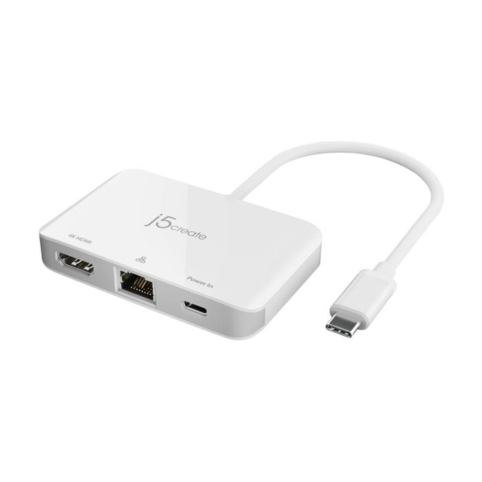 J5create Usb-c To 4k Hdmi Ethernet Display Extender Adapter 100w