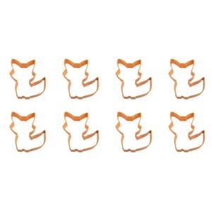 8PK R&M Cute Fox Cookie Cutter Polyresin Coated Steel 9.5cm - Orange