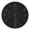 One Six Eight London  Elsa 40cm Black Silent Wall Clock