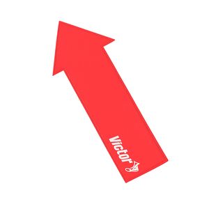 Floor Marker Arrow for Schools & Sports - Non-Slip Rubber - Red