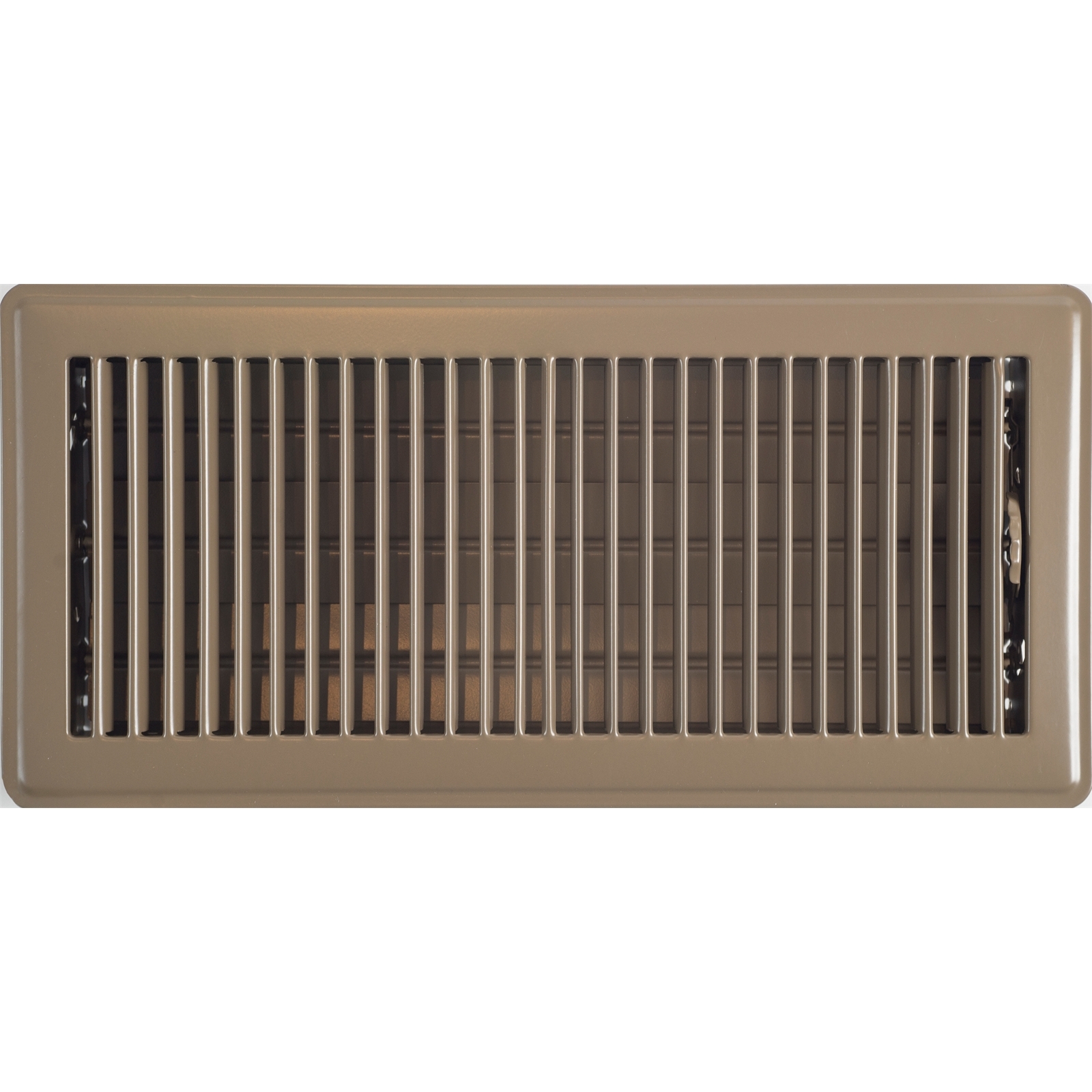 Accord 15 x 35cm Brown Metal Louvered Floor Register