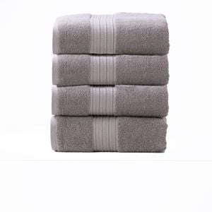 4pc Renee Taylor Brentwood 650gsm Low Twist Bath Towel Whisper