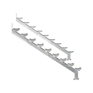 Galintel 9 Tread Galvanised Steel Dual Stair Stringer - 2 Pack