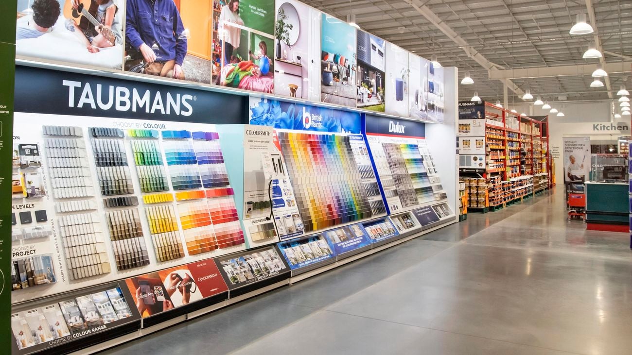 Paint colours all on display