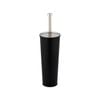Barelli Black Powdercoated Steel Toilet Brush & Holder