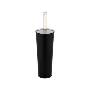 Barelli Black Powdercoated Steel Toilet Brush & Holder
