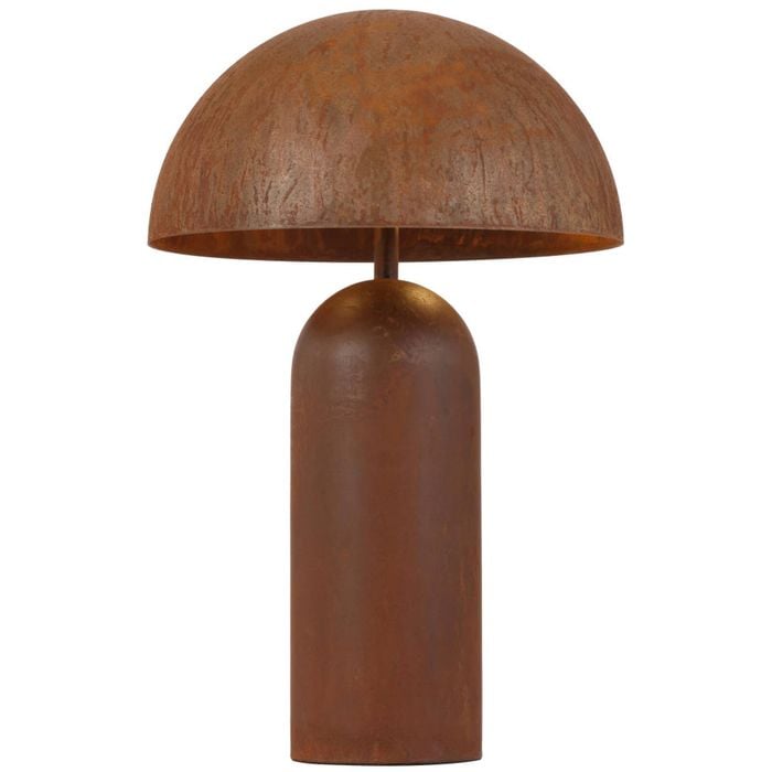 Telbix Ferum Modern Table Desk Lamp Light Metal Rust Patina